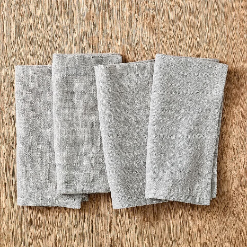 Slub Cotton Napkins (Set of 4) West Elm UK